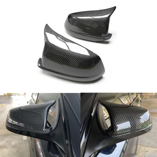 Carbon Fiber Looks For BMW 5 Series F10 520i 2011-2013 Wing Mirror Cover Cap 2pc