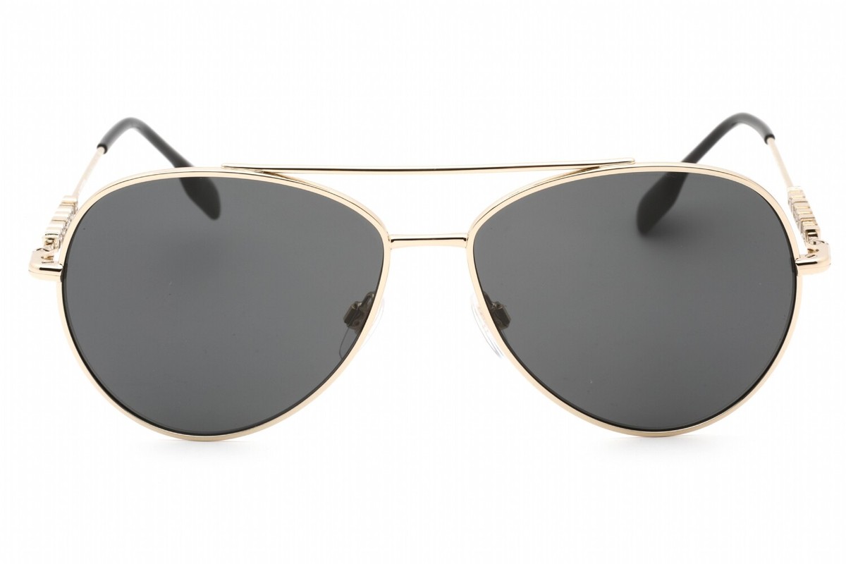 BURBERRY 0BE3147 110987 Sunglasses Light Gold Frame Dark