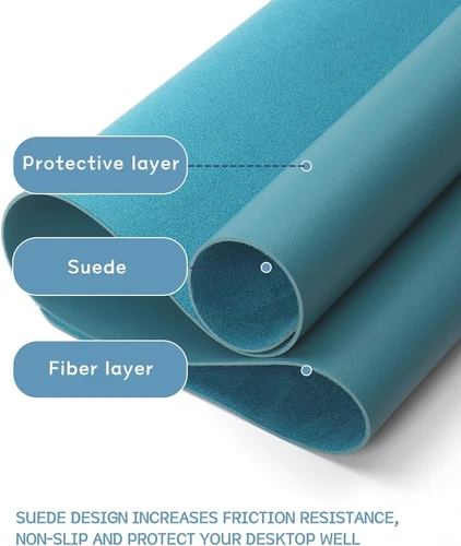 Desk Pad Office Desk Mat Pad PU Leather Waterproof Desk Mat Laptop Mat Dual-Side - Picture 17 of 39