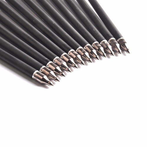 12Pcs 20'' Diameter 8.8mm Crossbow Carbon Arrows For Hunting Target Shooting - Picture 4 of 9