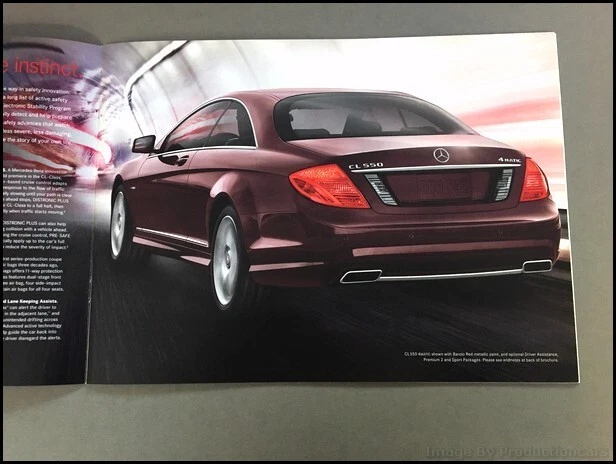 2012 Mercedes Benz CL-Class CL550 CL600 20-page Original Sales Brochure Catalog - Image 4 of 4