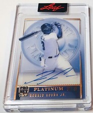 2023 Pro Set Pure Auto Platinum Bronze Ronald Acuna Jr Braves 32/35