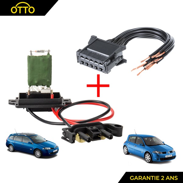 Megane Ii Von 2002 Rechts 2008 Modul Widerstand Heizung Rheostat + Strahl-image