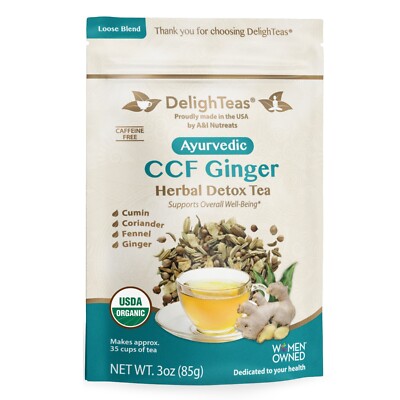Ayurvedic CCF w/ Ginger Detox Tea - Loose Blend