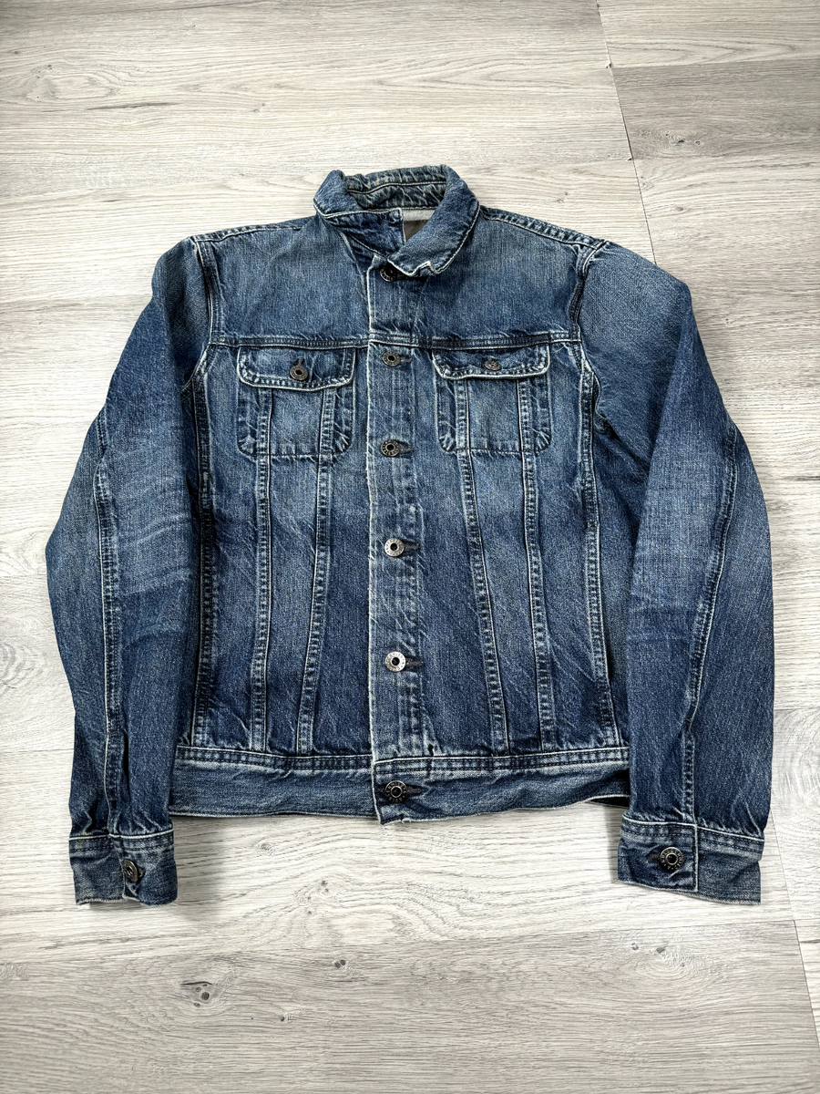 outer Adriano Goldschmied Jacket Womens S Blue Indigo Trucker Denim Jean
