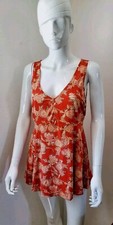Ann Taylor LOFT Women's Fit & Flare Retro Short Dress  Sleeveless Sz M Made USA 