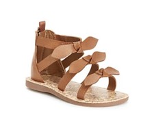 OshKosh B'Gosh Girl's Winonag-01 Bow-Accented Strappy Sandal, BLACK, 11M Toddler