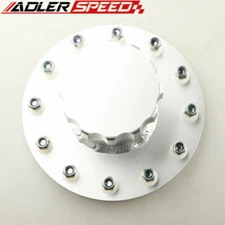 ADLERSPEED Billet Fuel Cell Fast Fill Filler Neck 12 Bolt Flange Aluminum US
