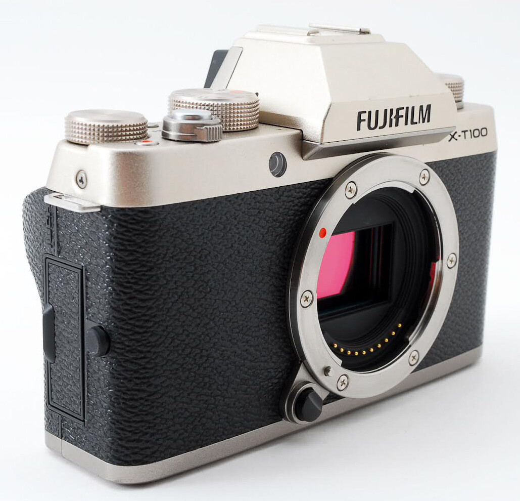 FUJI FILM X−T100 X-T100　ジャパンゴールド　訳あり Fujifilm Fuji X-T100 digital camera Gold *superb made in
