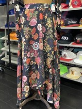 NWT FARM RIO BLACK FLORAL MAXI WRAP SKIRT STYLE 260556
