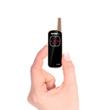 gold MINI Walkie Talkie Radio M1P FRS GMRS UHF Earpiece USB Cable 400-520MHZ