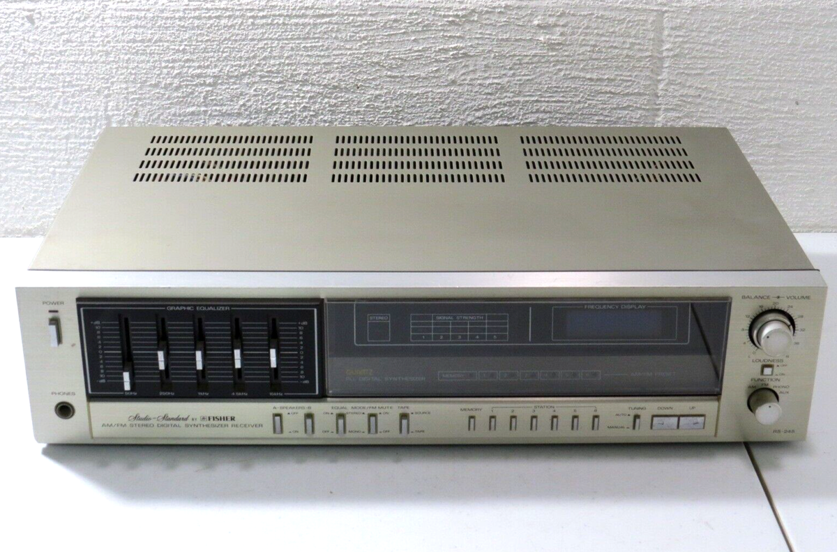 Vintage Fisher RS-245 Studio Standard Am Fm Stereo Receiver Silver