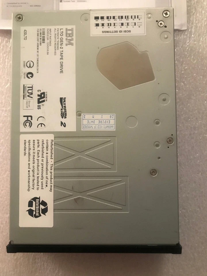 Tandberg IBM LTO2 HH SCSI 23R3247 96P1774 39M5658 23R3214 9406-5755 420LTO - Image 2 of 4