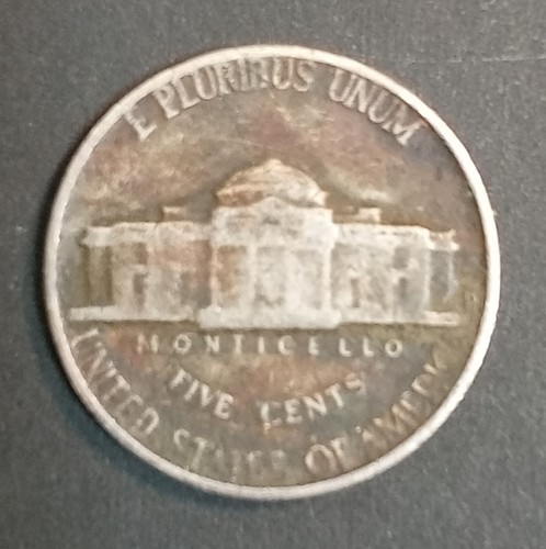 1954 D Jefferson 5 cent *Improperly Annealed Planchet* - Picture 2 of 2