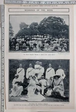 1912 INDIA PRINT DANSON - ALEXANDER WEDDING AT COONOOR FLETCHER - MOIR BANGALORE