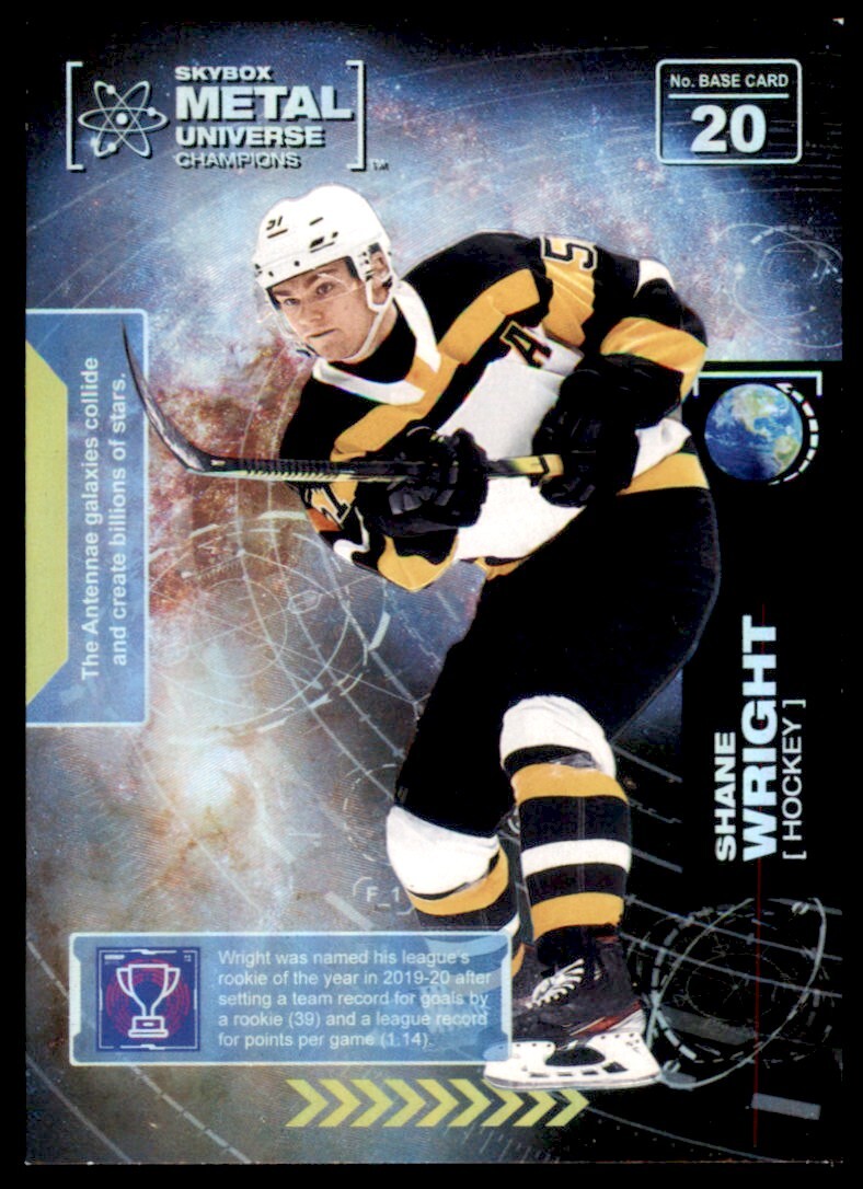 2021 Skybox Metal Universe Champions SPECTRUM Parallel #20 Shane Wright RC