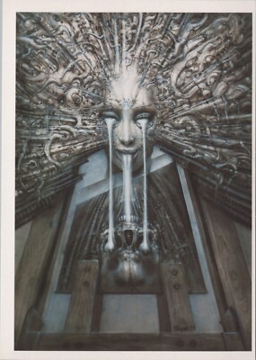 1993 HR GIGER Postcard 6.3'' x 4.5 (16.2 x 10.5 cm.) German Vintage Item #22