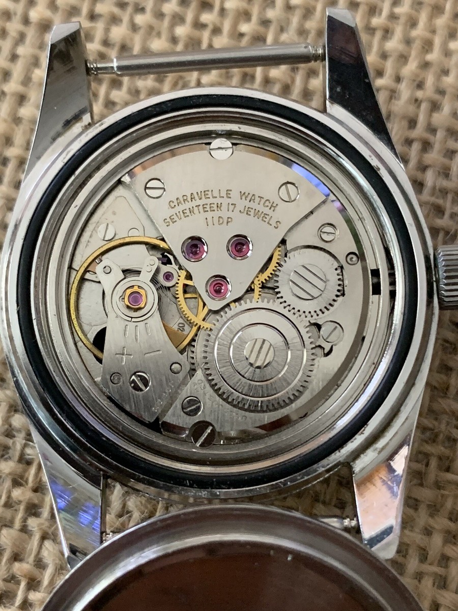 動作未確認　CARAVELLE SEA ハンター　666feat. 自動巻 Vintage Caravelle Sea Hunter Manual Wind 666 Diver Black Dial
