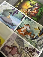 Disney Store 2014 Exclusive Jungle Book Commemorative Lithographs 4 Pack