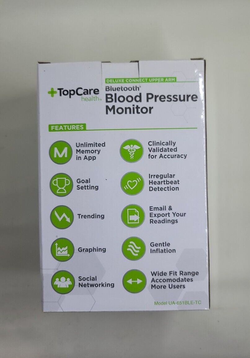 TopCare Health Bluetooth Blood Pressure Monitor 1 ea – TopCare