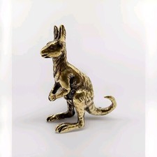 Kupfer Messing Figur Kangaroo   Kupfermikroskulpturen Setzkasten