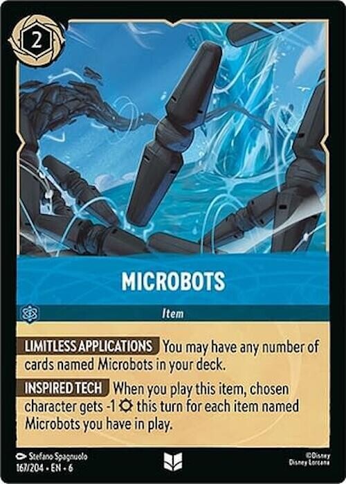 Lorcana Microbots 167/204 Uncommon Normal Azurite Sea NM MLC
