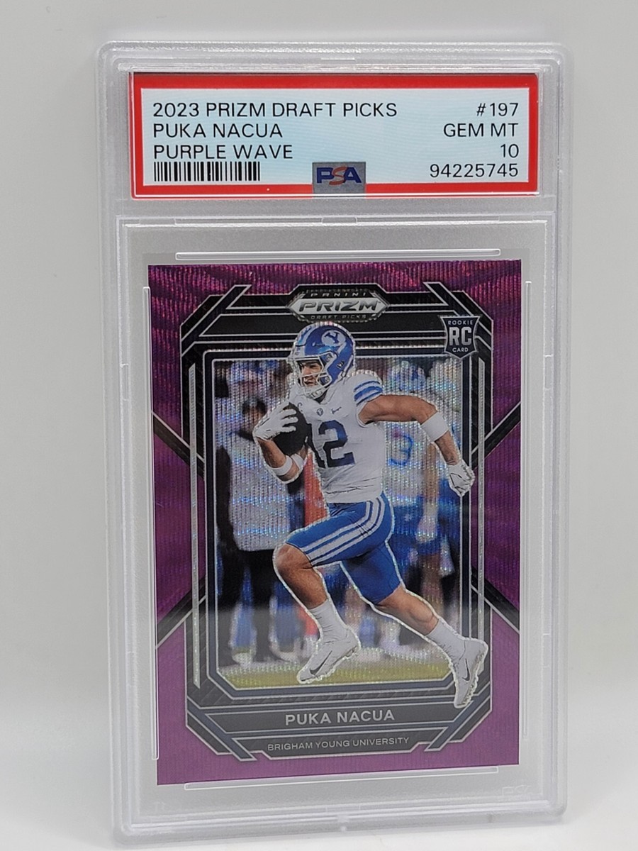2023 Prizm Draft Picks Puka Nacua Purple Wave PSA 10 | eBay