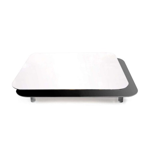 LSP Photography Black & White Acrylic Reflective Display Table Background Tray - 第 2/7 張圖片