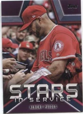 2021 Topps Series 1 ALBERT PUJOLS Stars in Service - LOS ANGELES ANGELS- #SSI-10