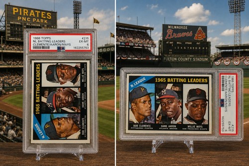 National League 1965 Batting Leaders #215 1966 Topps card