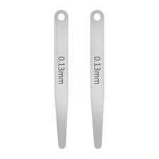 2pcs Metric Thickness Feeler Gauge 0.13mm Single Blade Tapered Feeler Gauge