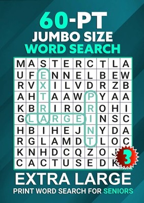 60-PT Jumbo Size Word Search: Extra Large Print Word Search for Seniors Vol 3