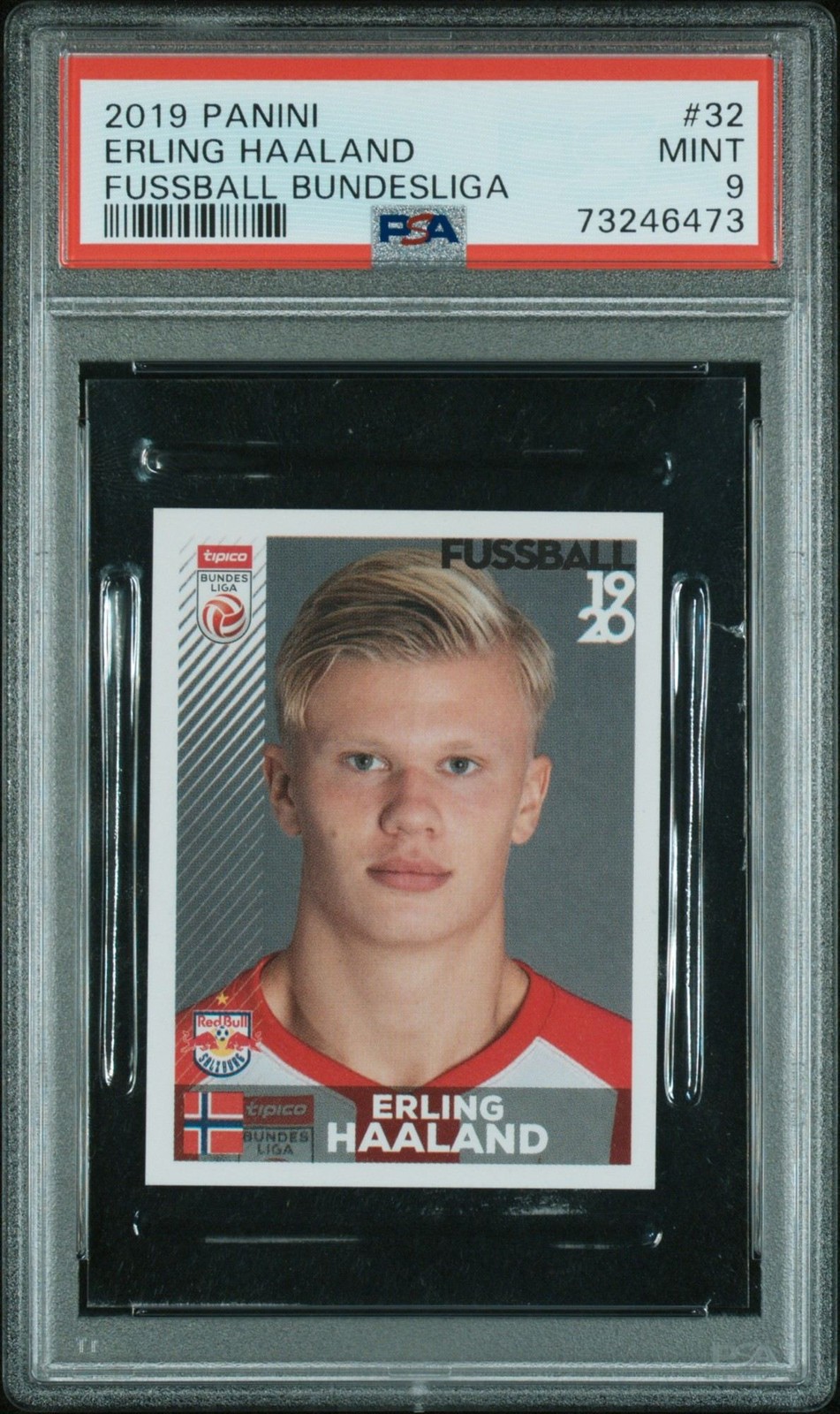 2019 Panini Fussball Bundesliga Erling Haaland Rookie #32 PSA 9 IM1-1