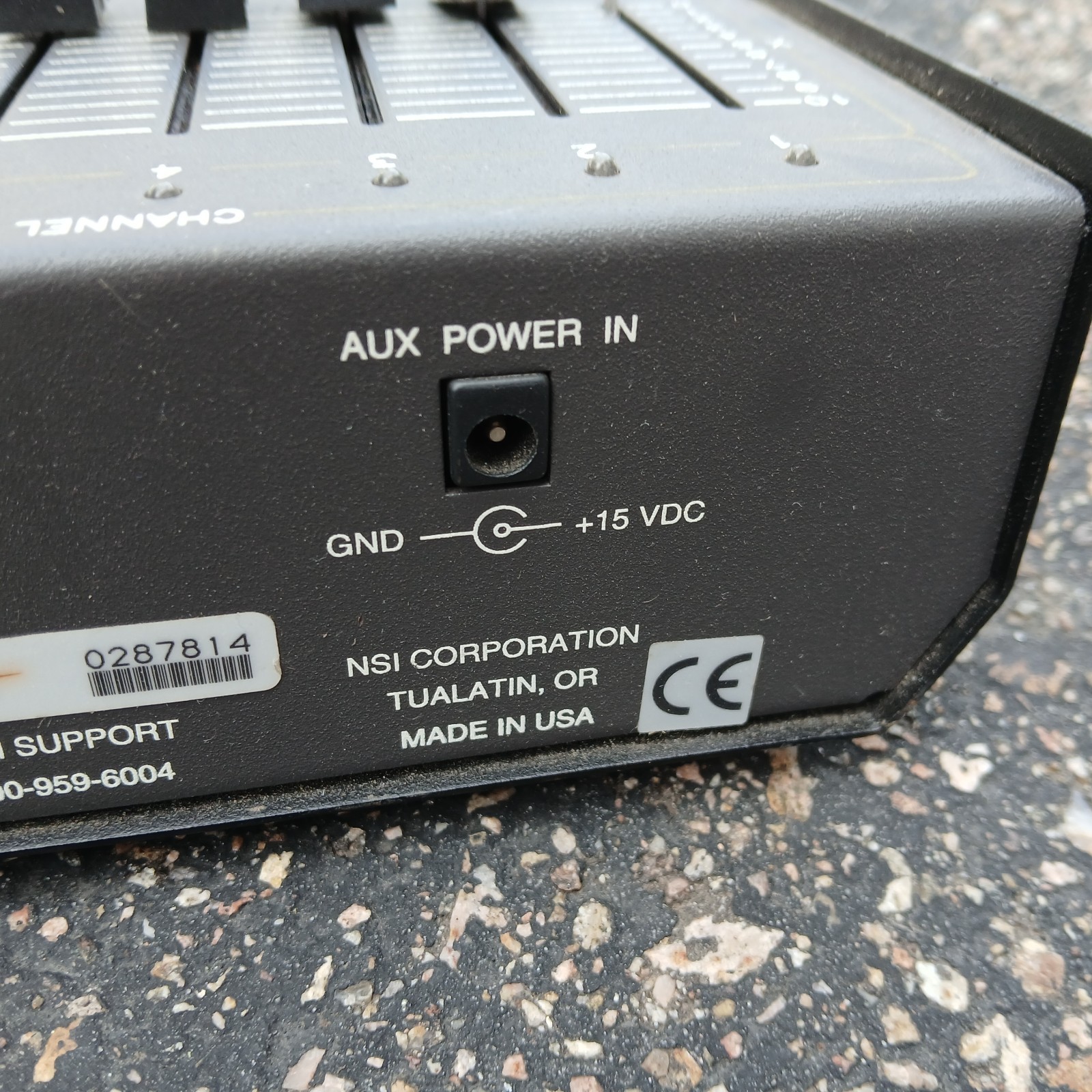 NSI MC 7008 16 Channel Memory Lighting Controller Console Works No Power Supply