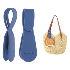 2pcs Hat Clip for Travel on Bags, Magnetic Hat Holder Hands, Blue