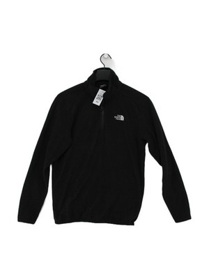 The North Face Herren Pullover M schwarz 100% Polyester Mock Neck Pulli