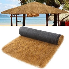 Nuenen Synthetic Thatch Grass Roof 19.7' x 19.7'', Yellow 