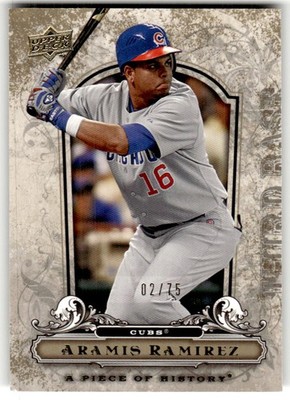 2008 Upper Deck A Piece of History Aramis Ramirez Gold #/75 #22