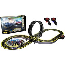 Image of Micro Scalextric Batman vs The Riddler Set Battery Powered Race Set DC Comics
