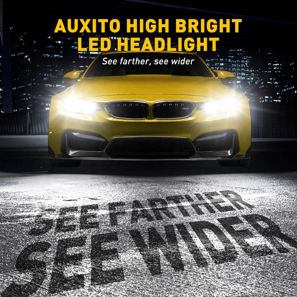 Auxito LED Headlight Bulb H11 Canbus Low Beam 30000LM 6500K Ultra Bright 1-10Set - Image 3 of 4