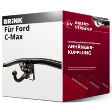 Für Ford C-Max I Typ DM2 (Brink) Anhängerkupplung horizontal abnehmbar neu