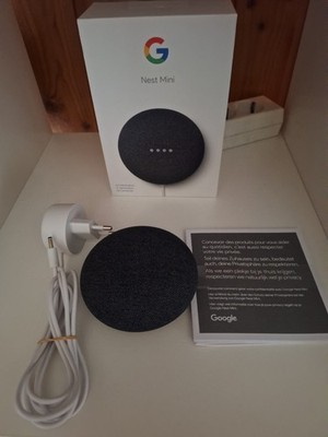 Google Nest Mini (2nd Generation) Smart Lautsprecher - Carbon (GA00781-EU)