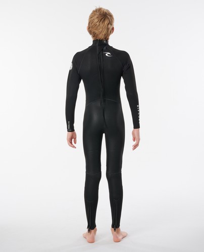 Rip Curl Kids Freelite 3/2mm Flatlock Full Length Wetsuit - Black - L - Picture 2 of 3