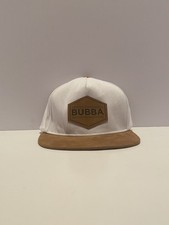 Knuckleheads Bubba Kids Baseball Cap Medium White/Brown Suede Bill