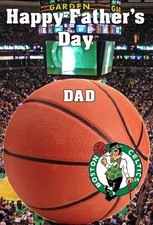 pnc206 Boston Celtics Happy Vatertag personalisierte Grußkarte