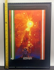 Large Limited Edition Star Wars ROTJ Film Movie Poster Framed Rare Artwork