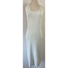 Anthropologie Saturday Sunday Ribbed Beige Sleeveless Maxi Dress Women's L