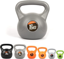 Image of Vinyl Kettlebell Weight – 4Kg, 6Kg, 8Kg, 12Kg, 16Kg or 20Kg Free Weight for Home