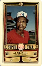 1983 Perma-Graphic Super Star Credit Cards Al Oliver Montreal Expos #6