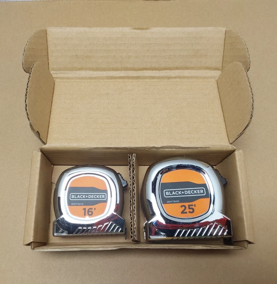 Black + Decker 16 ft & 25 ft Tape Measure (2- pack) Brand New - Image 3 of 4